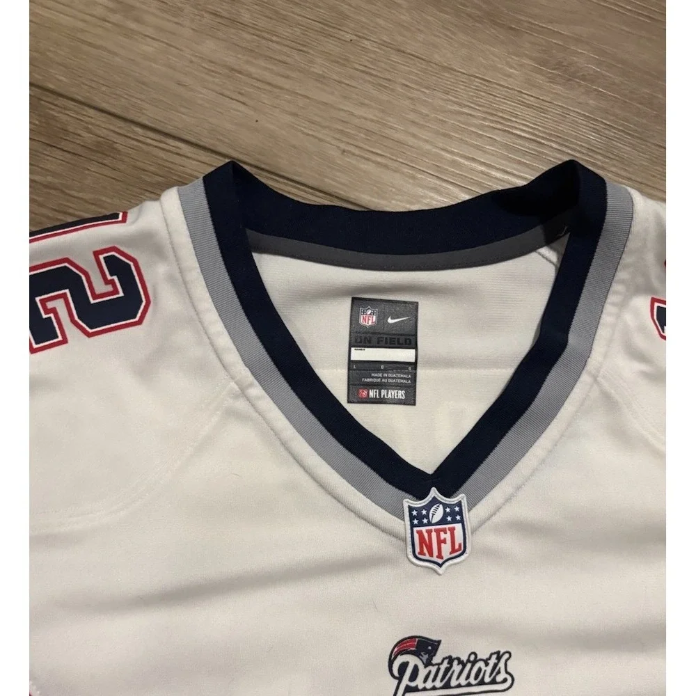 Tom Brady #12 New England Patriots NFL Nike  On Field Jersey Women's Large L